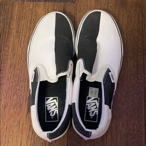 black and white vans